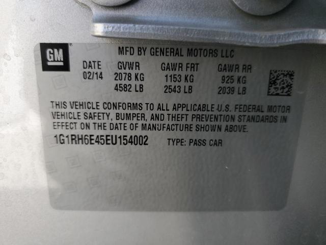 VIN 1G1RH6E45EU154002 2014 Chevrolet Volt no.13