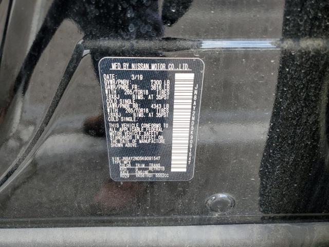JN8AY2ND5K9091547 Nissan ARMADA SV
