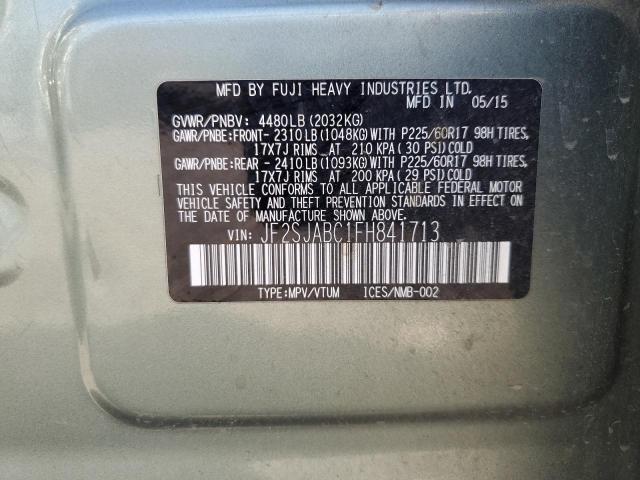 JF2SJABC1FH841713 Subaru Forester 2.5i