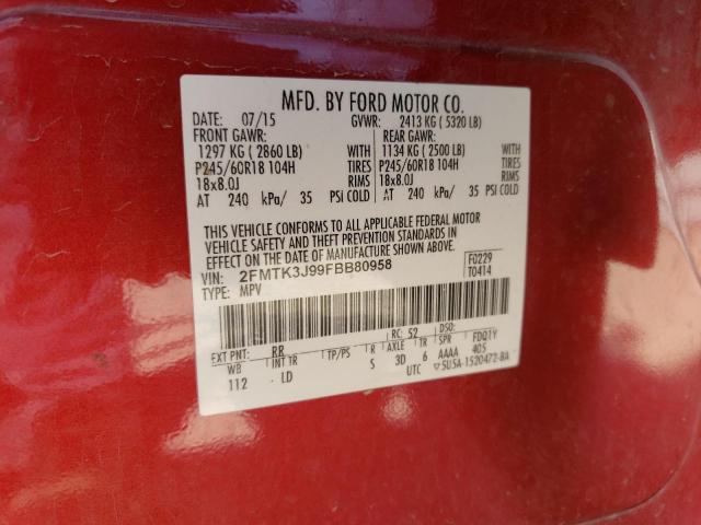 2FMTK3J99FBB80958 Ford EDGE SEL
