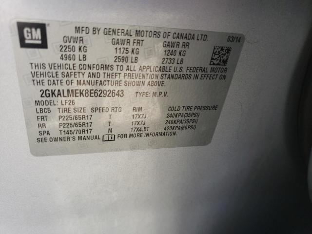 2GKALMEK8E6292643 GMC Terrain Sle