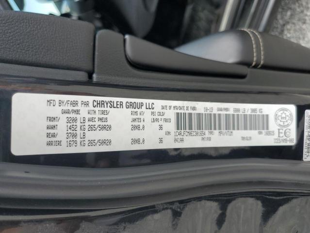 1C4RJFCM0EC301654 Jeep Grand Cherokee Overland