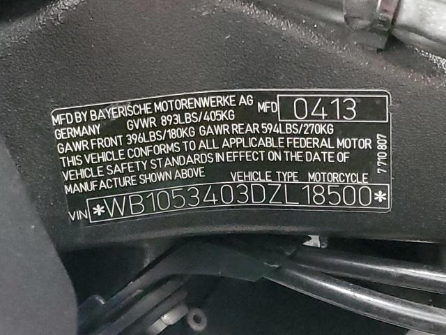 2013 BMW S 1000 RR - WB1053403DZL18500