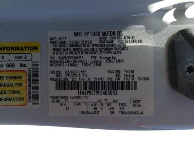 1FA6P8CF9F5405053 Ford MUSTANG GT