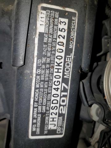 2017 HONDA CRF1000 JH2SD04G0HK000253