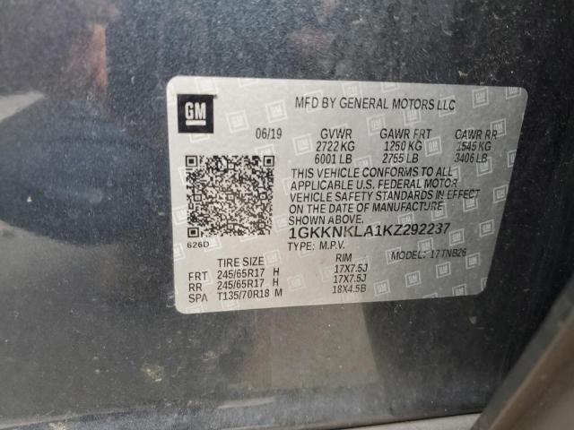  GMC ACADIA 2019 Синій