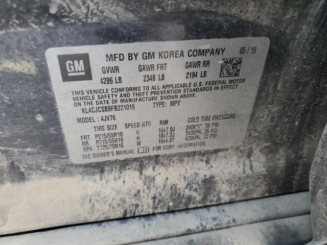 KL4CJCSB9FB221016 Buick Encore