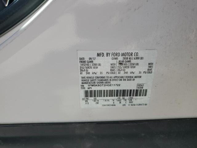 2017 FORD EXPLORER S - 1FM5K8GT2HGE11722