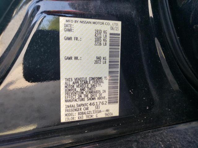 1N4AL3APXFC461762 Nissan ALTIMA 2.5