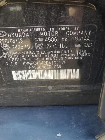 KMHEC4A42EA102175 Hyundai SONATA HYBRID