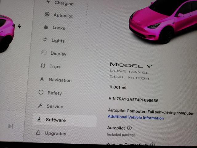 7SAYGAEE4PF699656 Tesla Model Y
