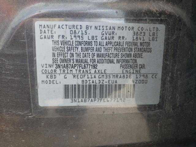 3N1AB7AP7FL677192 Nissan SENTRA S