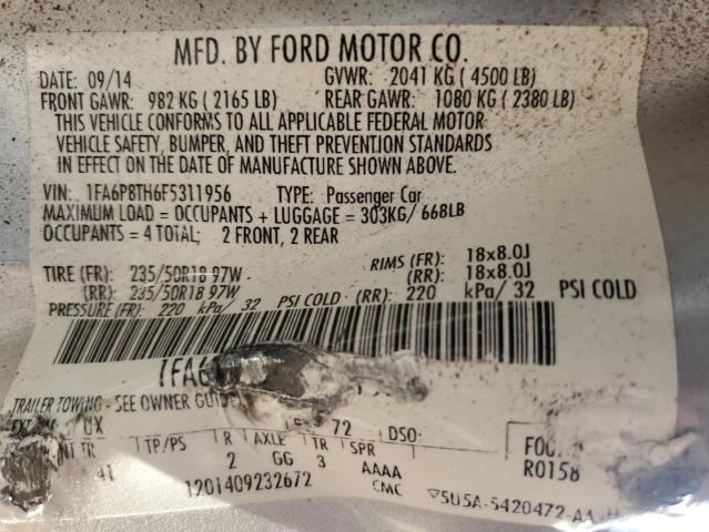 1FA6P8TH6F5311956 2015 FORD MUSTANG - Image 12