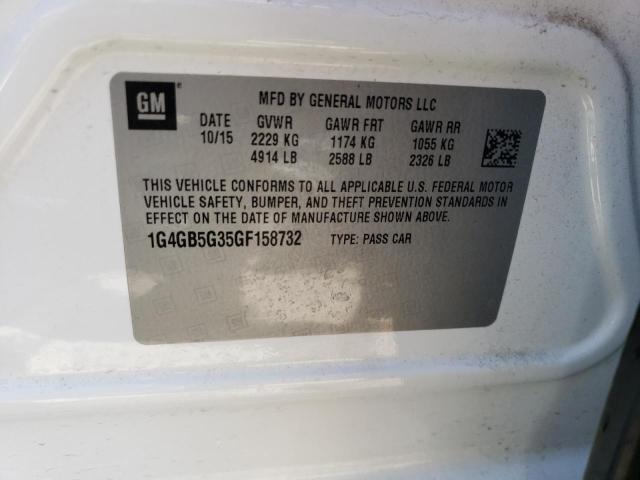 1G4GB5G35GF158732 Buick Lacrosse
