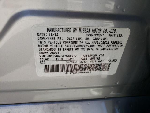 JN1CV6AR0FM650613 Infiniti Q40