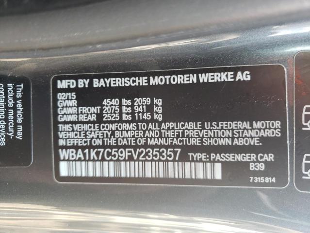 VIN WBA1K7C59FV235357 2015 BMW 2 Series, 228 XI no.12