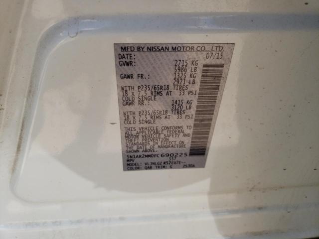 5N1AR2MM0FC690225 Nissan Pathfinder S