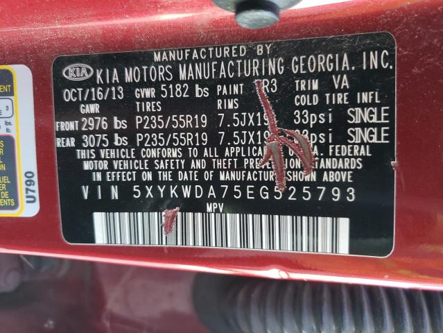5XYKWDA75EG525793 KIA SORENTO SX