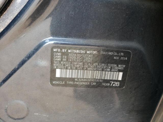 ML32A4HJXFH033191 Mitsubishi MIRAGE ES