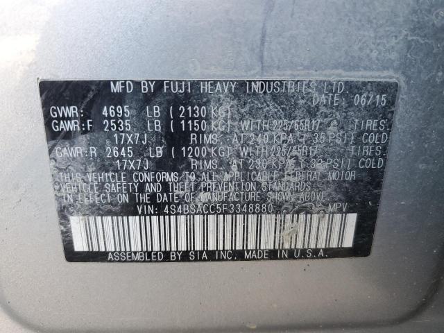 4S4BSACC5F3348880 Subaru Outback 2.5i Premium
