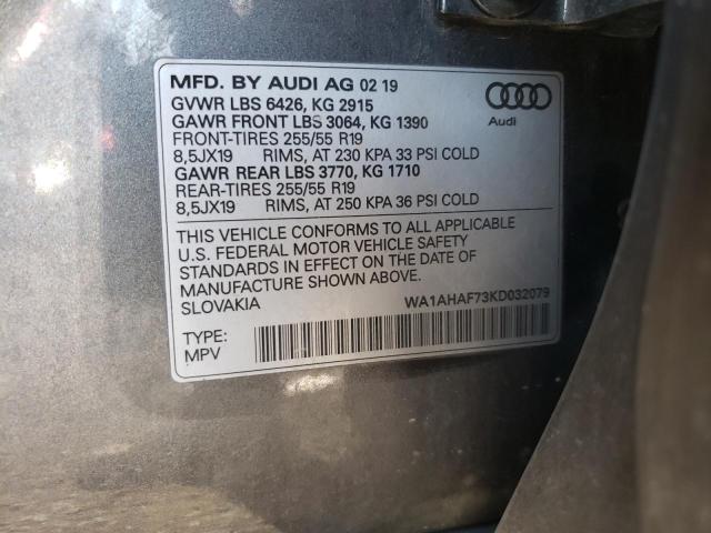 WA1AHAF73KD032079 Audi Q7 PREMIUM 10