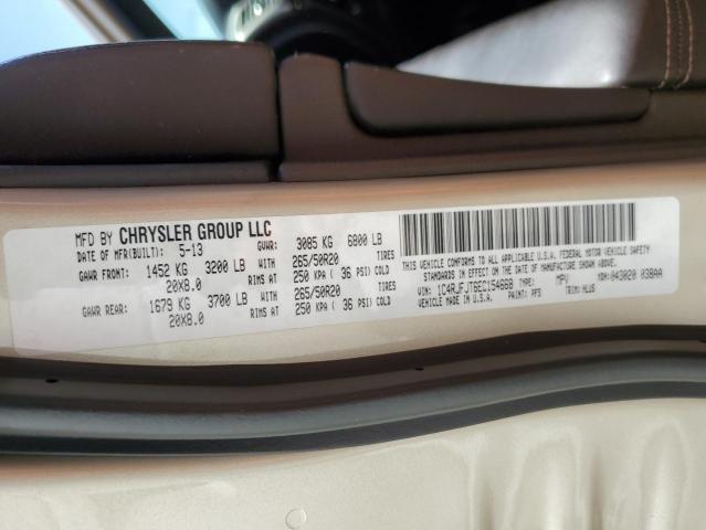 1C4RJFJT6EC154668 Jeep Grand Cherokee Summit