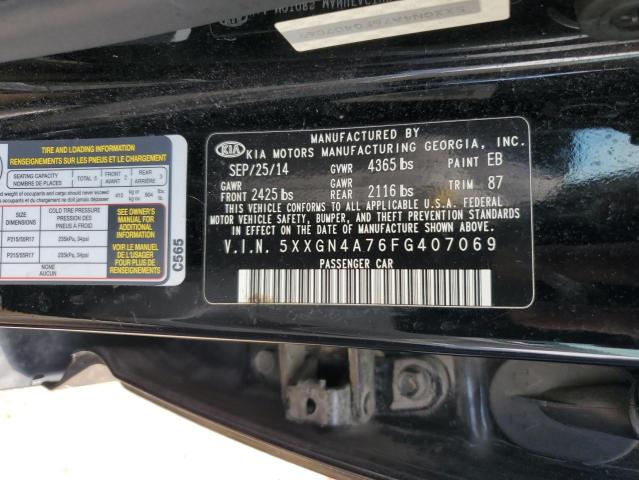 5XXGN4A76FG407069 KIA OPTIMA EX