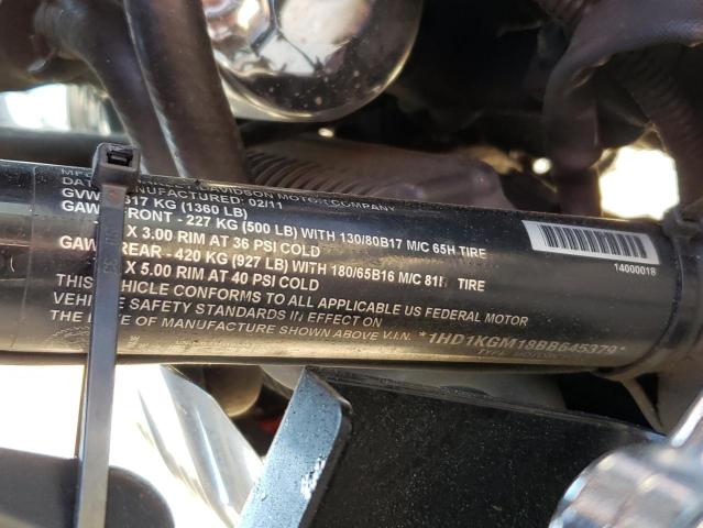 2011 HARLEY-DAVIDSON FLTRU 1HD1KGM18BB645379