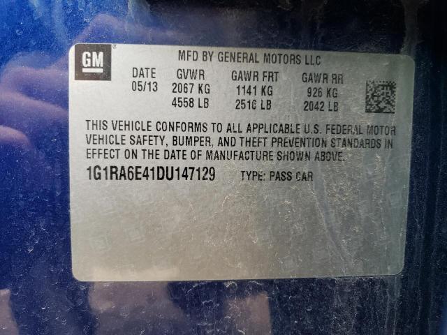 VIN 1G1RA6E41DU147129 2013 Chevrolet Volt no.12