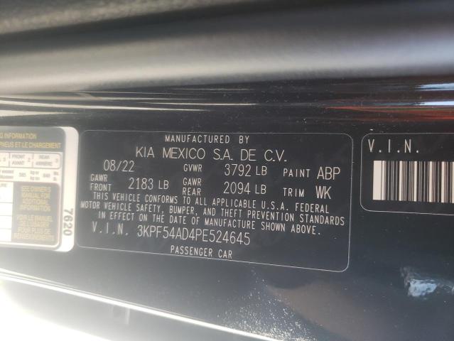 3KPF54AD4PE524645 KIA Forte Gt Line