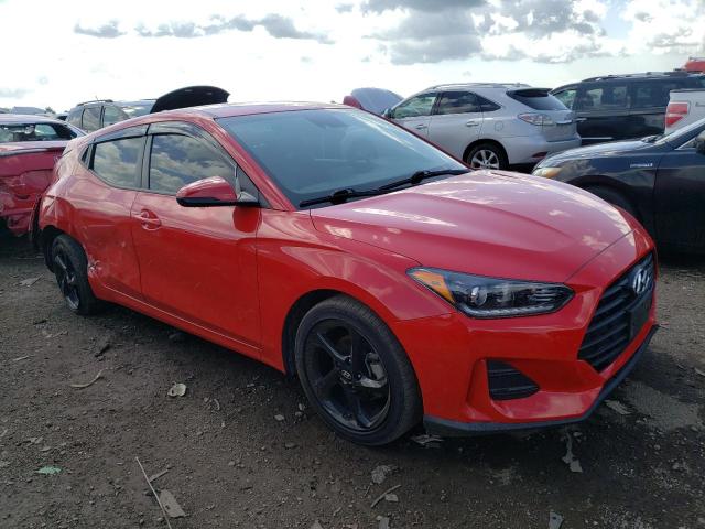 VIN: KMHTG6AF5KU004843 Auction: COPART Lot: 63888763 Location: IL - CHICAGO NORTH KMHTG6AF5KU004843 HYUNDAI VELOSTER 2019 RED Photo 4