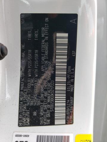 5TDDZ3DC0KS217223 2019 Toyota Sienna Xle
