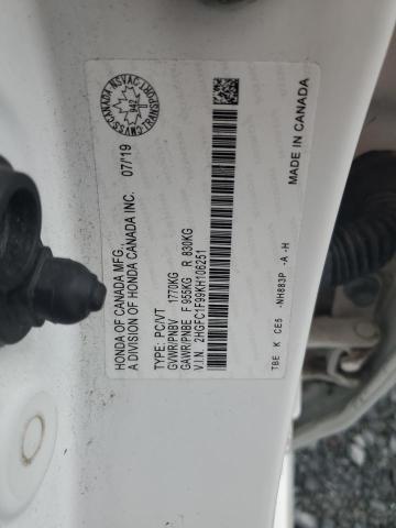 2019 HONDA CIVIC TOUR - 2HGFC1F99KH106251
