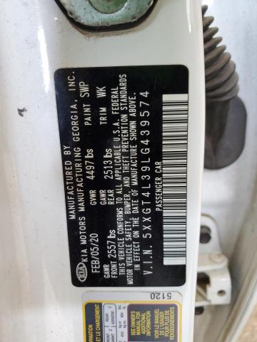 5XXGT4L39LG439574 KIA Optima Lx
