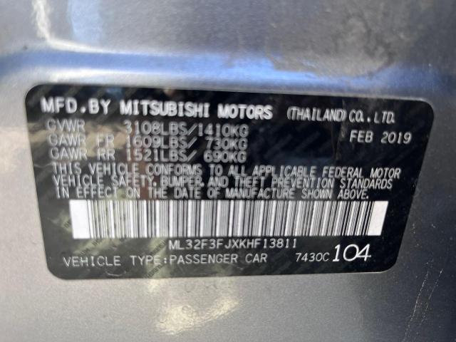 VIN ML32F3FJXKHF13811 Mitsubishi Mirage G4 2019 10