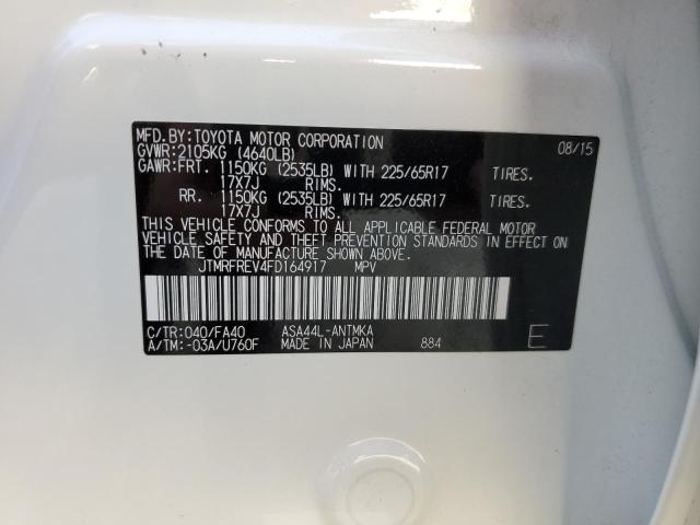 JTMRFREV4FD164917 Toyota Rav4 Xle