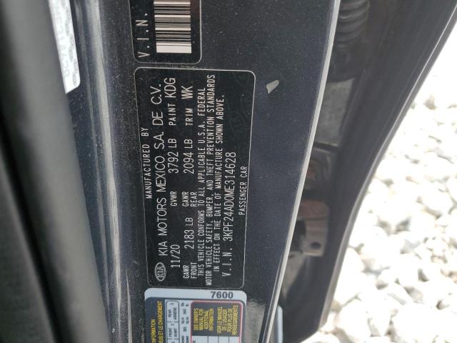 3KPF24AD0ME314628 KIA FORTE FE