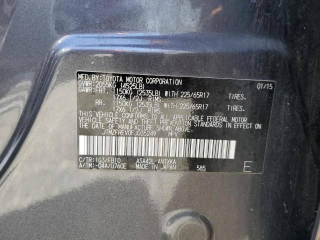 JTMZFREV0FJ035249 Toyota RAV4 LE