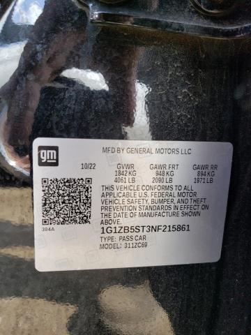 1G1ZB5ST3NF215861 | 2022 Chevrolet malibu ls