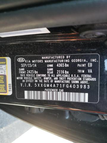 5XXGM4A71FG403983 KIA Optima Lx