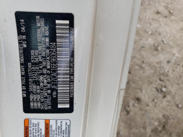 VIN: JF1ZCAC16E9606484 Auction: COPART Lot: 63089063 Location: FL - TALLAHASSEE JF1ZCAC16E9606484 SUBARU BRZ 2014 WHITE Photo 13