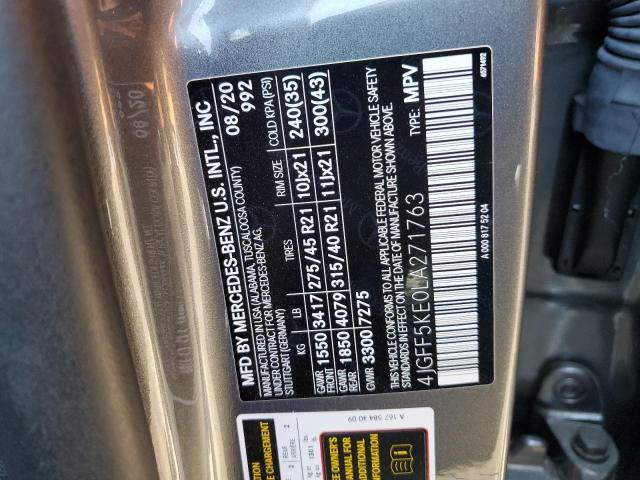 4JGFF5KE0LA271763 Mercedes-Benz Gls 450 4matic