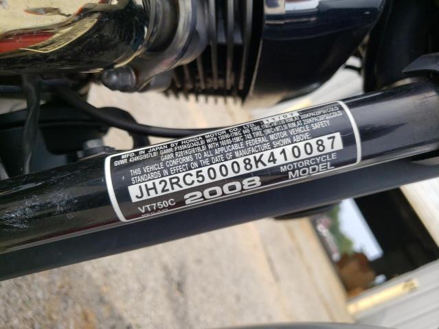 2008 HONDA VT750 C JH2RC50008K410087