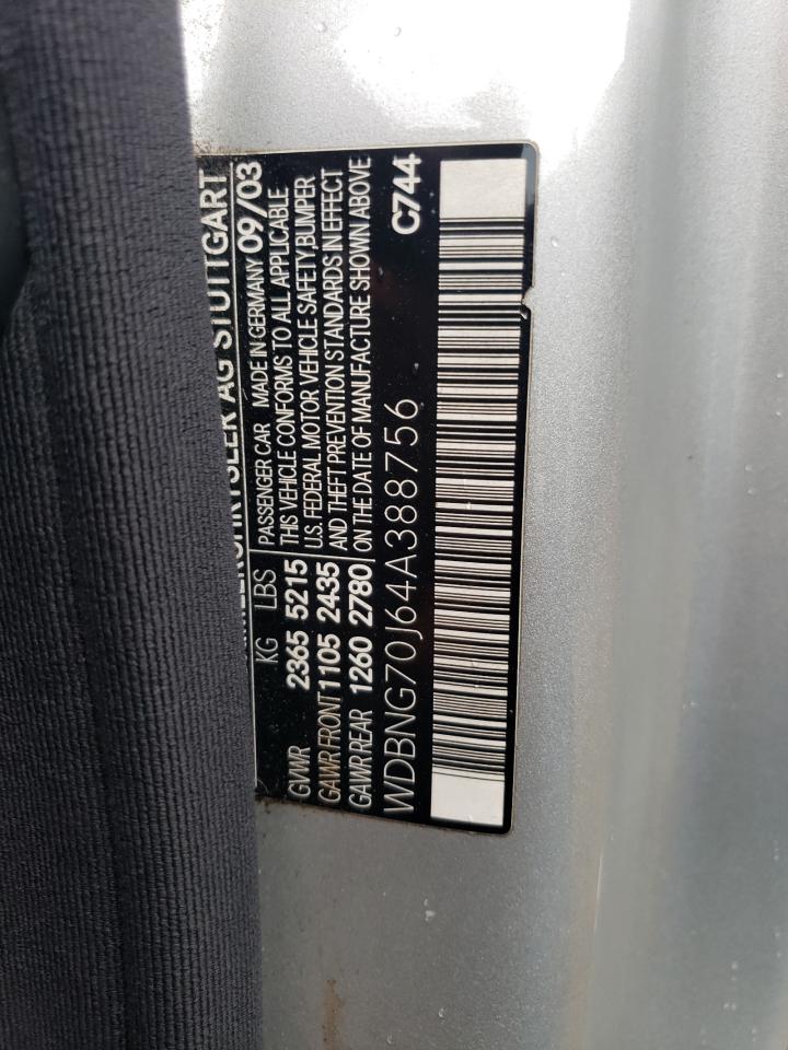wdbng70j64a388756 WDBNG70J64A388756 2004 Mercedes-Benz S 430
