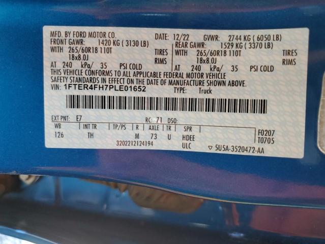 1FTER4FH7PLE01652 Ford RANGER XL