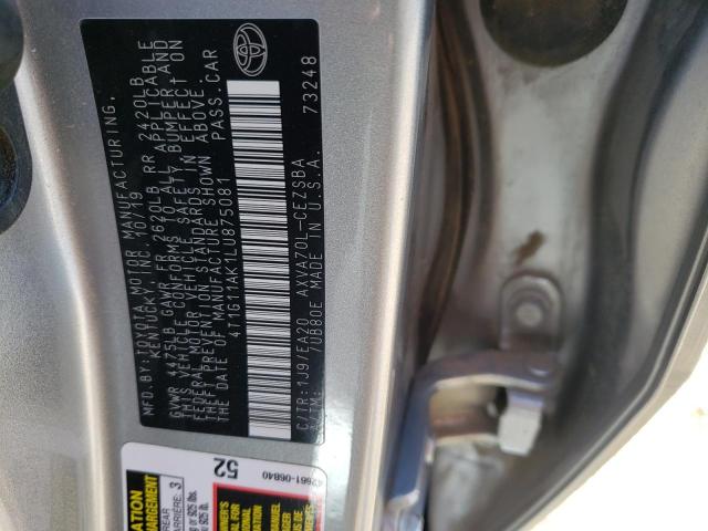 4T1G11AK1LU875081 Toyota Camry SE 12