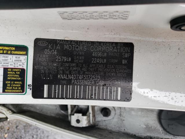 KNALN4D74F5172523 KIA Cadenza Premium