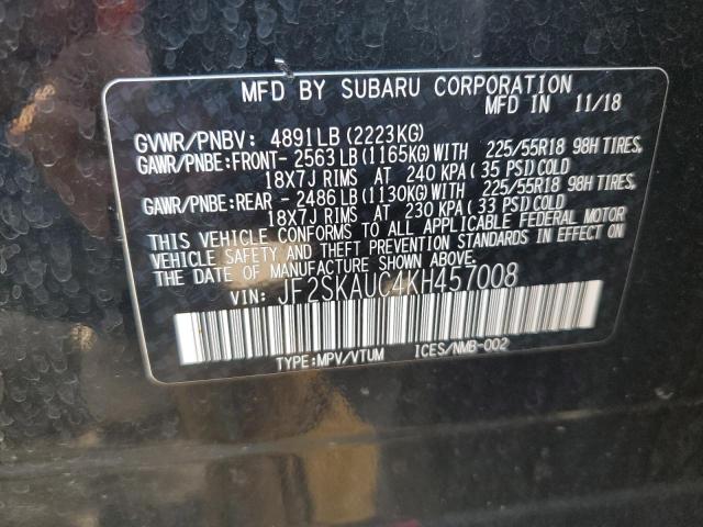 JF2SKAUC4KH457008 Subaru Forester Limited
