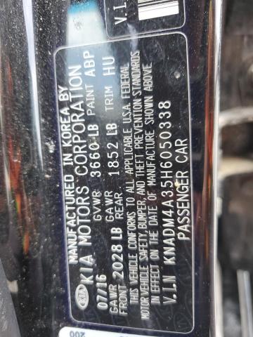 KNADM4A35H6050338 KIA RIO LX