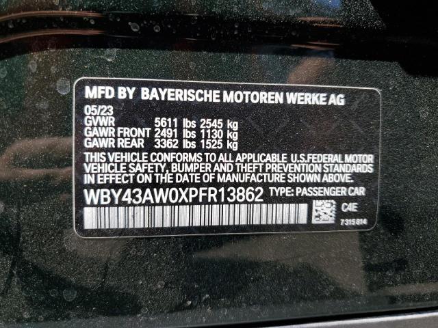 2023 BMW I4 EDRIVE3 - WBY43AW0XPFR13862